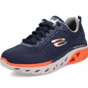 🆕 New with Box - Sketchers Men’s Wide Fit Glide-Step Sport - Navy & Orange